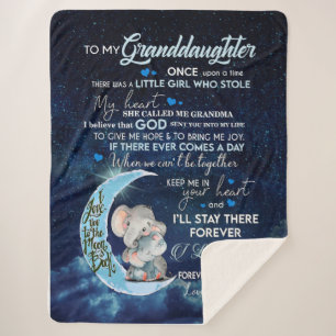 Granddaughter Lovers Letter To My Granddaughter Sherpa Blanket