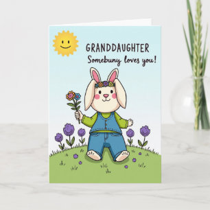 Granddaughter Loves You Animal Card