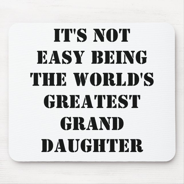 Granddaughter Mouse Mat (Front)