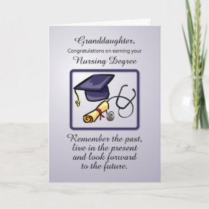 Granddaughter Nursing Degree Graduation Card
