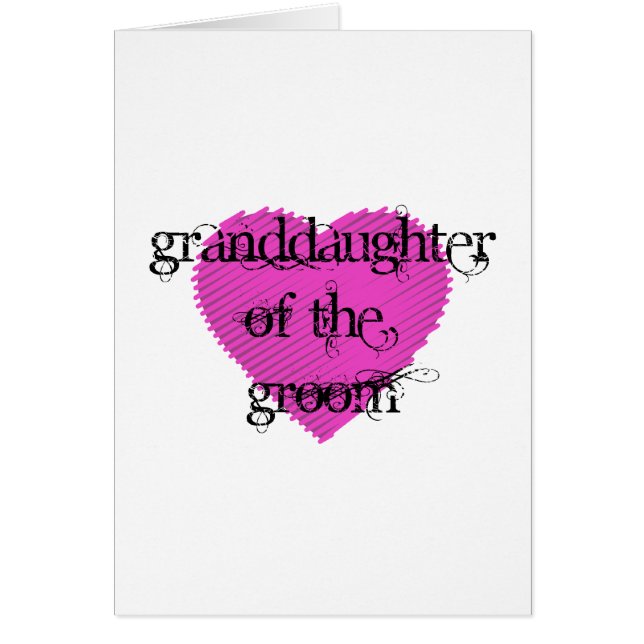 Granddaughter of the Groom (Front)