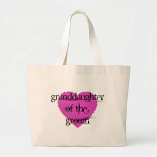 Granddaughter of the Groom Large Tote Bag