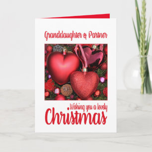Granddaughter & Partner Lovely Christmas card