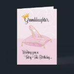 Granddaughter Pink Fairy-Tale Cinderella Birthday Card<br><div class="desc">Make your granddaughter’s wishes come true,  starting with this Cinderella card. A glass slipper resting on a light pink pillow is just the right size to bring wonder and magic to her special birthday. Background is light pink with swirls of white,  adding to the charm.</div>