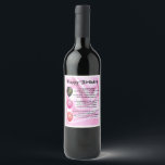 Granddaughter  Poem  Bottle Label  Happy  Birthday<br><div class="desc">A great gift for a special granddaughter on her birthday</div>