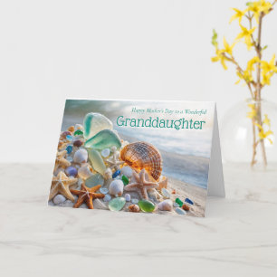 Granddaughter Pretty Happy Mothers Day Pretty Sea Card