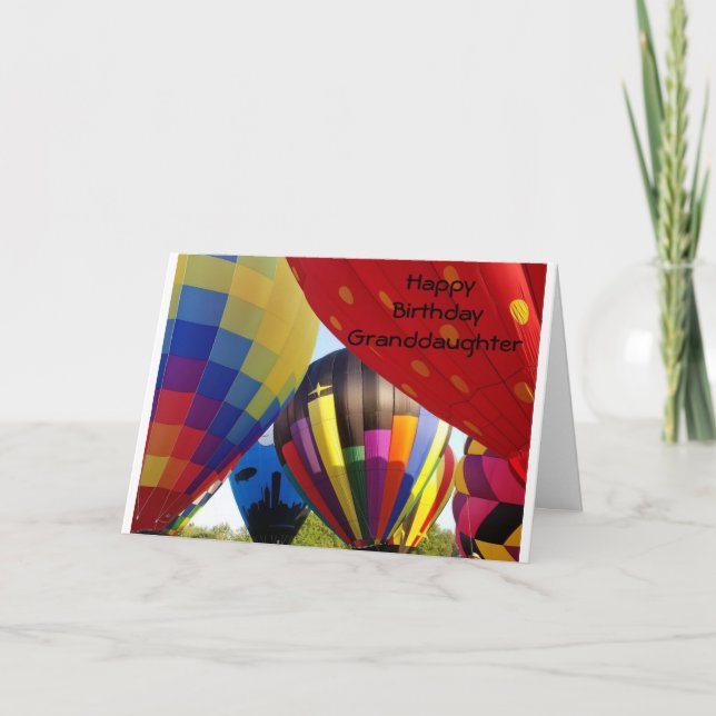 *GRANDDAUGHTER* REACH FOR THE SKY / HAPPY BIRTHDAY CARD (Front)