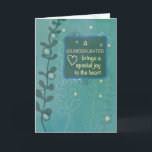 Granddaughter Religious Birthday Hand Drawn Look Card<br><div class="desc">This is the time of the year when you gorgeous granddaughter will be celebrating her birthday. Send her special religious greetings on that special day with this green hand drawn looking card.</div>