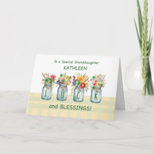 Granddaughter St. Patricks Day Luck and Blessings Card