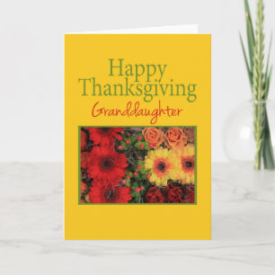 Granddaughter Thanksgiving Card