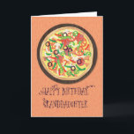 Granddaughter Tween Teen Pizza Birthday Card<br><div class="desc">This card will surely make you granddaughter crave for pizza once you give her this on her upcoming birthday. Greet her and send a funny message to make her day fun and tasty.</div>