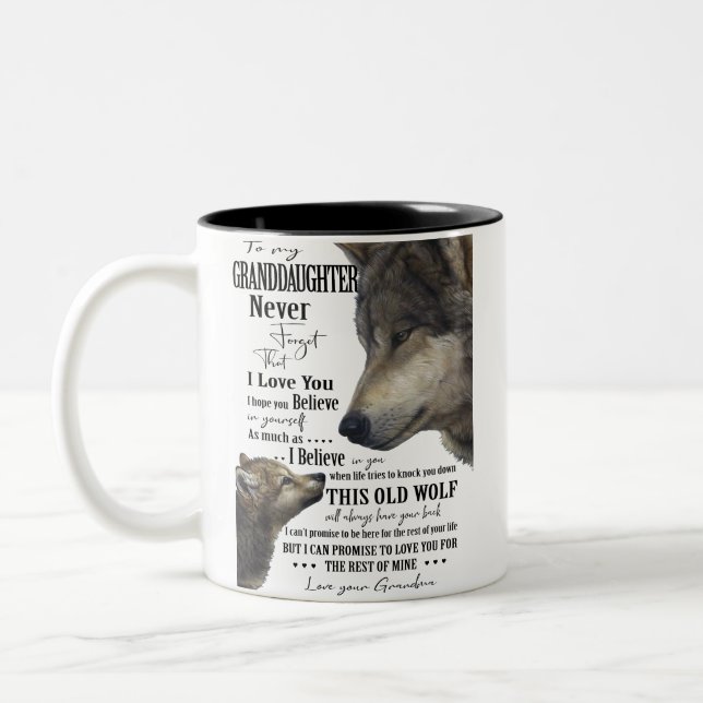 Granddaughter Two-Tone Coffee Mug (Left)