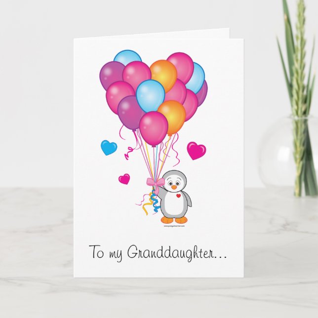 Granddaughter Valentine Holiday Card (Front)