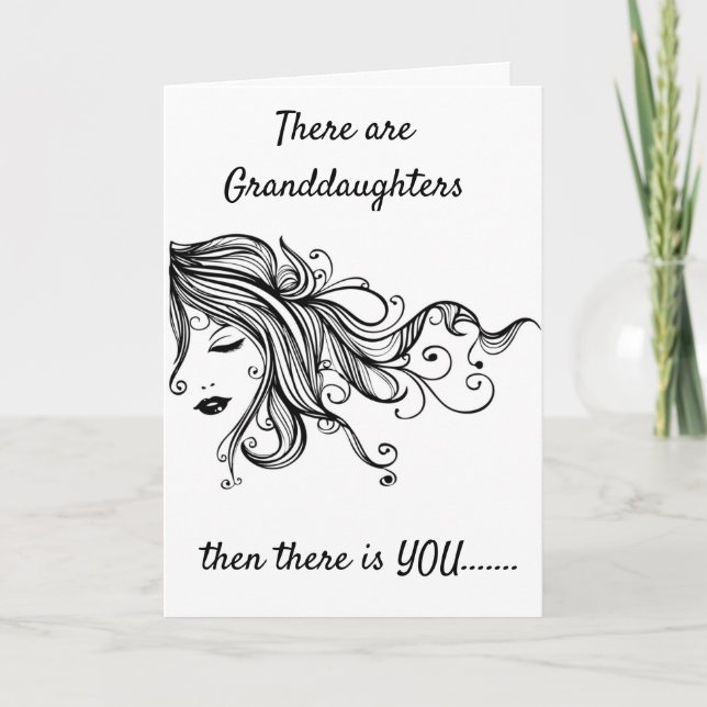 "GRANDDAUGHTER" WITH LOVE BIRTHDAY CARD (Front)