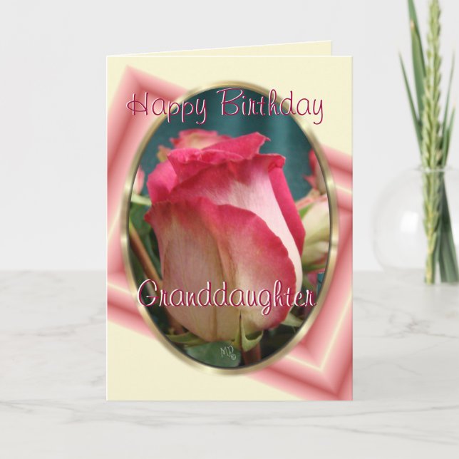 GranddaughterBday-customise any occasion Card (Front)