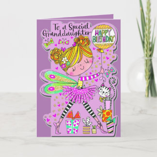 Granddaughter's 6th Birthday Card - Magical Fairy