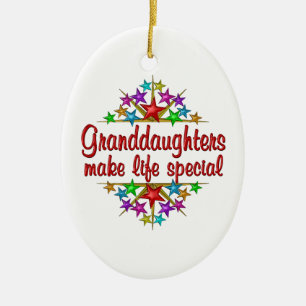 Granddaughters are Special Ceramic Tree Decoration
