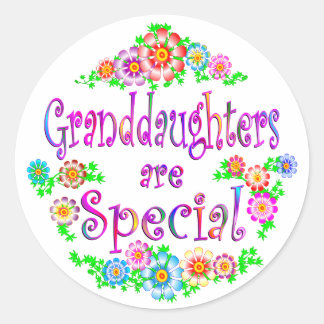 GRANDDAUGHTERS are Special Classic Round Sticker