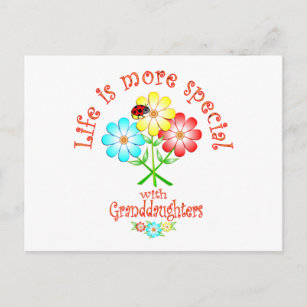 Granddaughters are Special Postcard