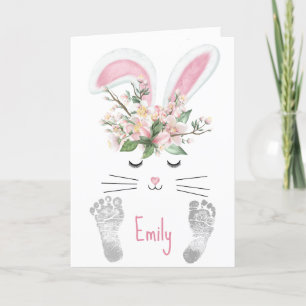 Granddaughter's Easter Bunny Holiday Card