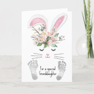 Granddaughter's Easter Bunny Holiday Card