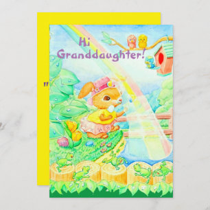 Granddaughter's Easter Greetings Card 