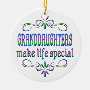 Granddaughters Make Life Special Ceramic Tree Decoration