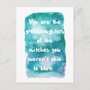 Granddaughters of Witches Postcard