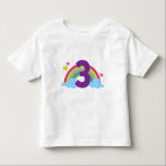 Granddaughters Third Birthday Toddler T-Shirt<br><div class="desc">This cute granddaughter third birthday makes a great gift idea for a granddaughter 3rd birthday party or a granddaughter third birthday invitation or party favour.</div>