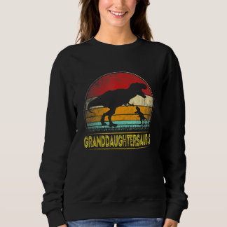 Granddaughtersaurus T Rex Dinosaur Granddaughter S Sweatshirt