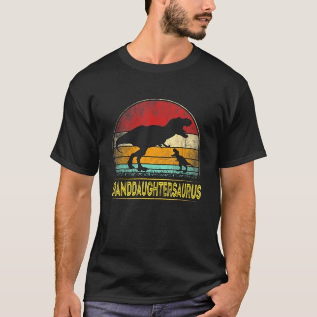 Granddaughtersaurus T Rex Dinosaur Granddaughter S T-Shirt (Front)