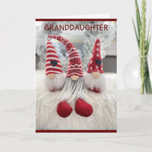 *GRANDDAUGTER* SENDING LOVE CHRISTMAS HOLIDAY CARD