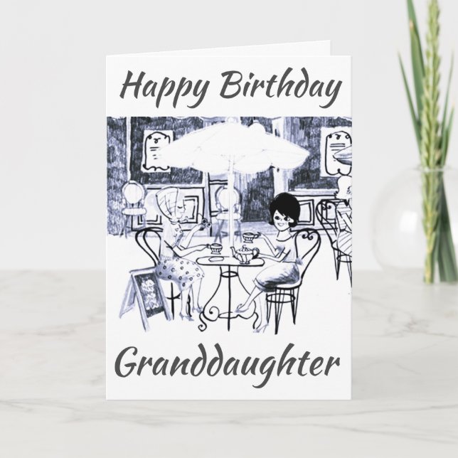 ***GRANDDAUGTHER** "BIRTHDAY LOVE" CARD (Front)