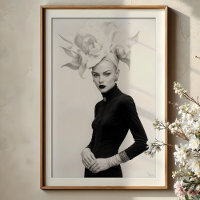 Grandeur in Bloom: Sculptural Monochrome Fashion