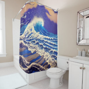 Grandeur of the Blue Sea Shower Curtain
