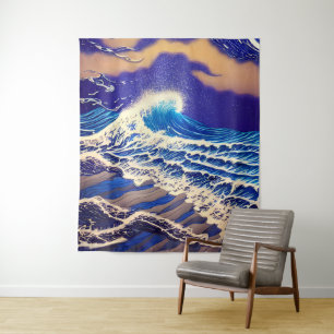 Grandeur of the Blue Sea Tapestry