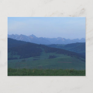 Grandeus sunrise Tatras view Postcard