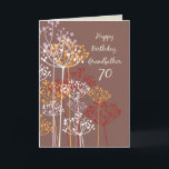 Grandfather 70th Birthday Brown Wildflowers Card<br><div class="desc">Now this is such a beautiful religious card that you can give to a dear grandfather once he celebrates his 70th birthday soon. Wildflowers are shown on the cover of this.</div>