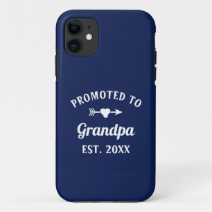 Grandfather Abuelo Gramps Papa Promoted To Grandpa iPhone 11 Case