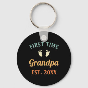 Grandfather Abuelo Nonno Gramps First Time Grandpa Key Ring