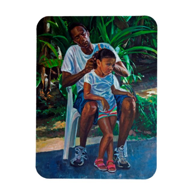 Grandfather and Child 2010 Magnet (Vertical)