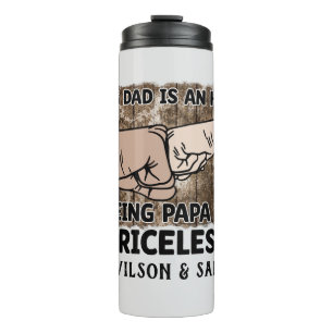 Grandfather Being Papa Is Priceless Father Thermal Tumbler