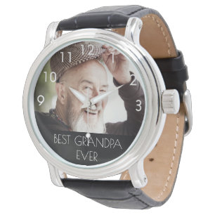 Grandfather best grandpa ever photo watch