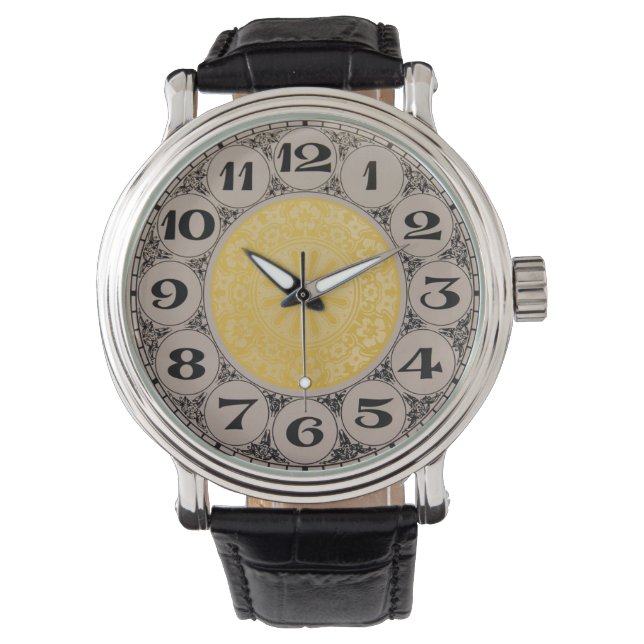 Grandfather clock style watch face design (Front)