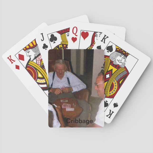 Grandfather Cribbage Playing Cards (Back)