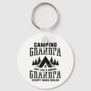 Grandfather Father's Day Gift Camping Grandpa Men Key Ring