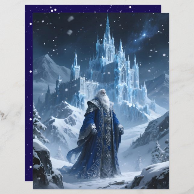 Grandfather Frost Scrapbook Paper (Front/Back)