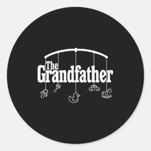 Grandfather Funny Quote Design For Grandpas Classic Round Sticker