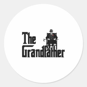 Grandfather Funny Quote Design For Grandpas Classic Round Sticker