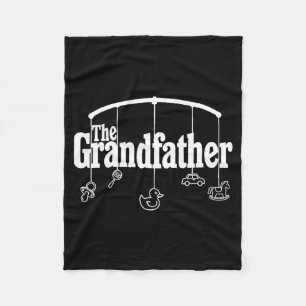 Grandfather Funny Quote Design For Grandpas Fleece Blanket
